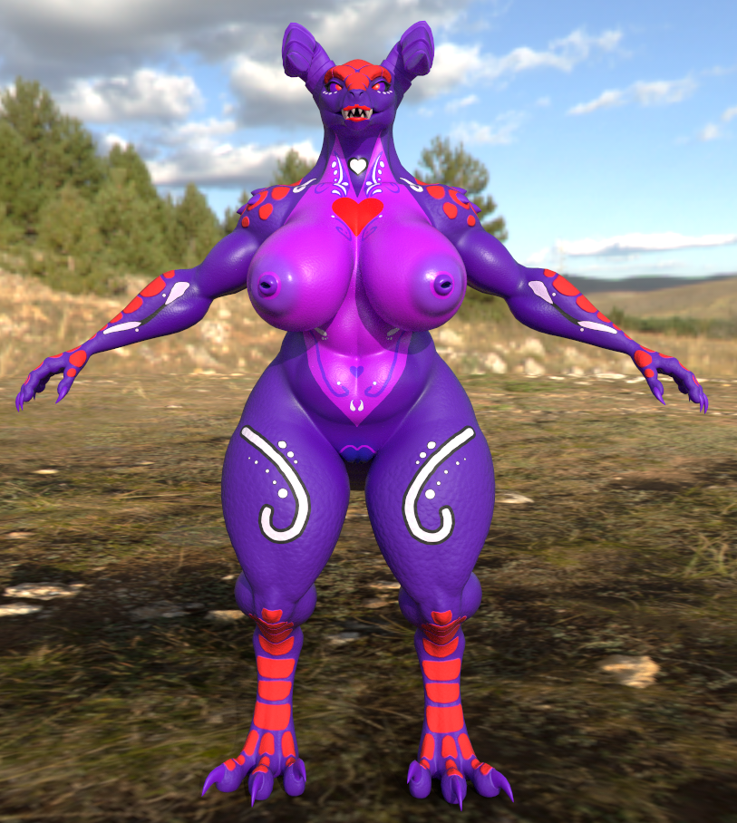 Magenta Red Deathclaw (TEXTURE ONLY)