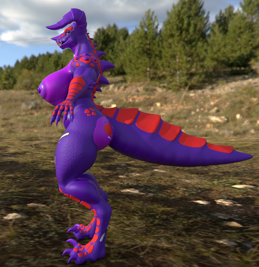 Magenta Red Deathclaw (TEXTURE ONLY)