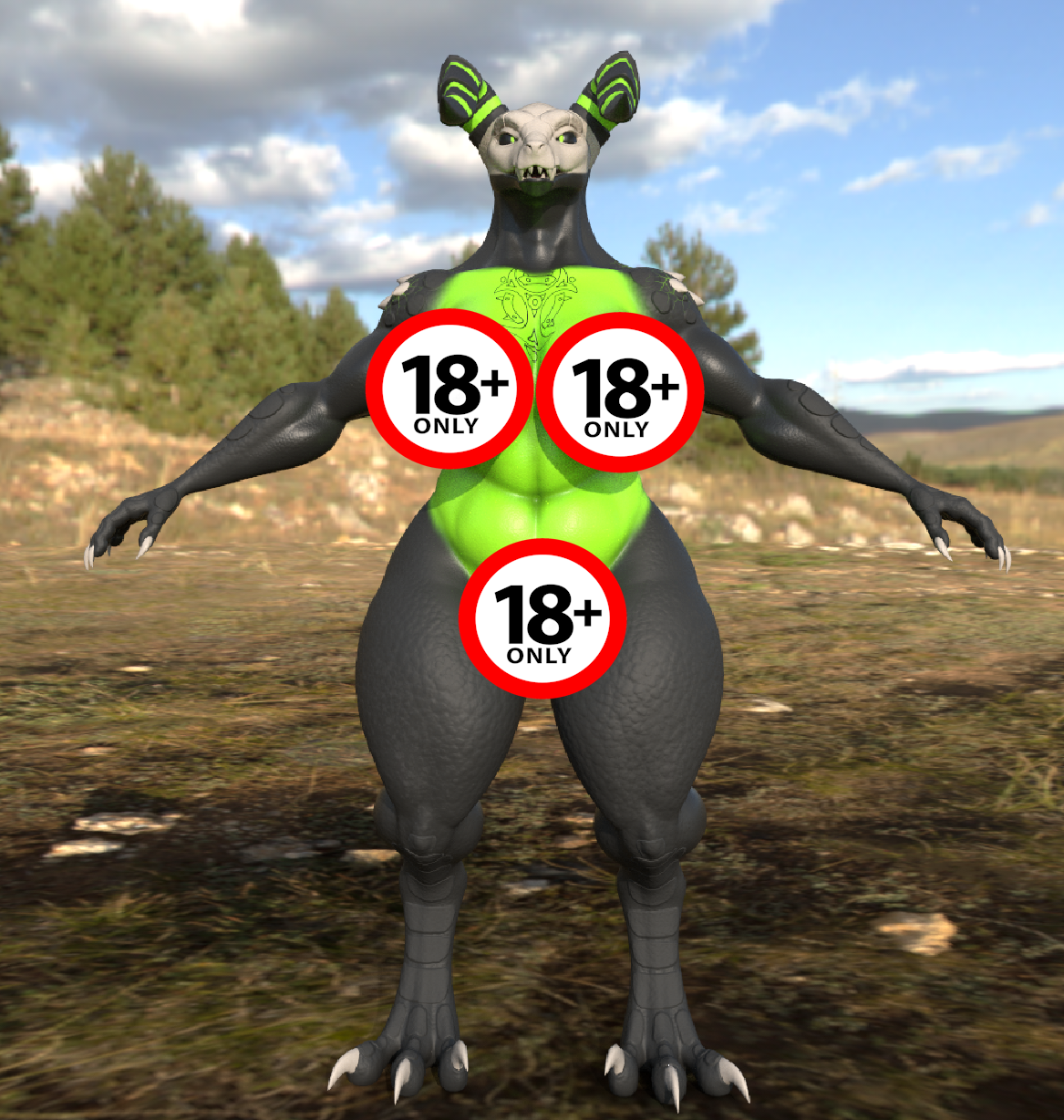 Toxic Deathclaw (TEXTURE ONLY)