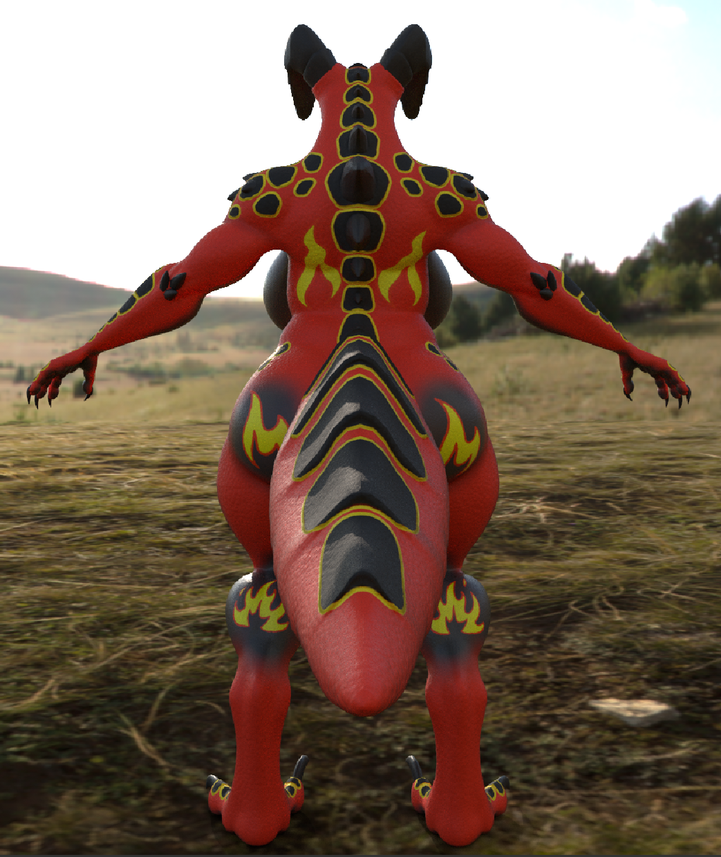 Magma Deathclaw (TEXTURE ONLY)