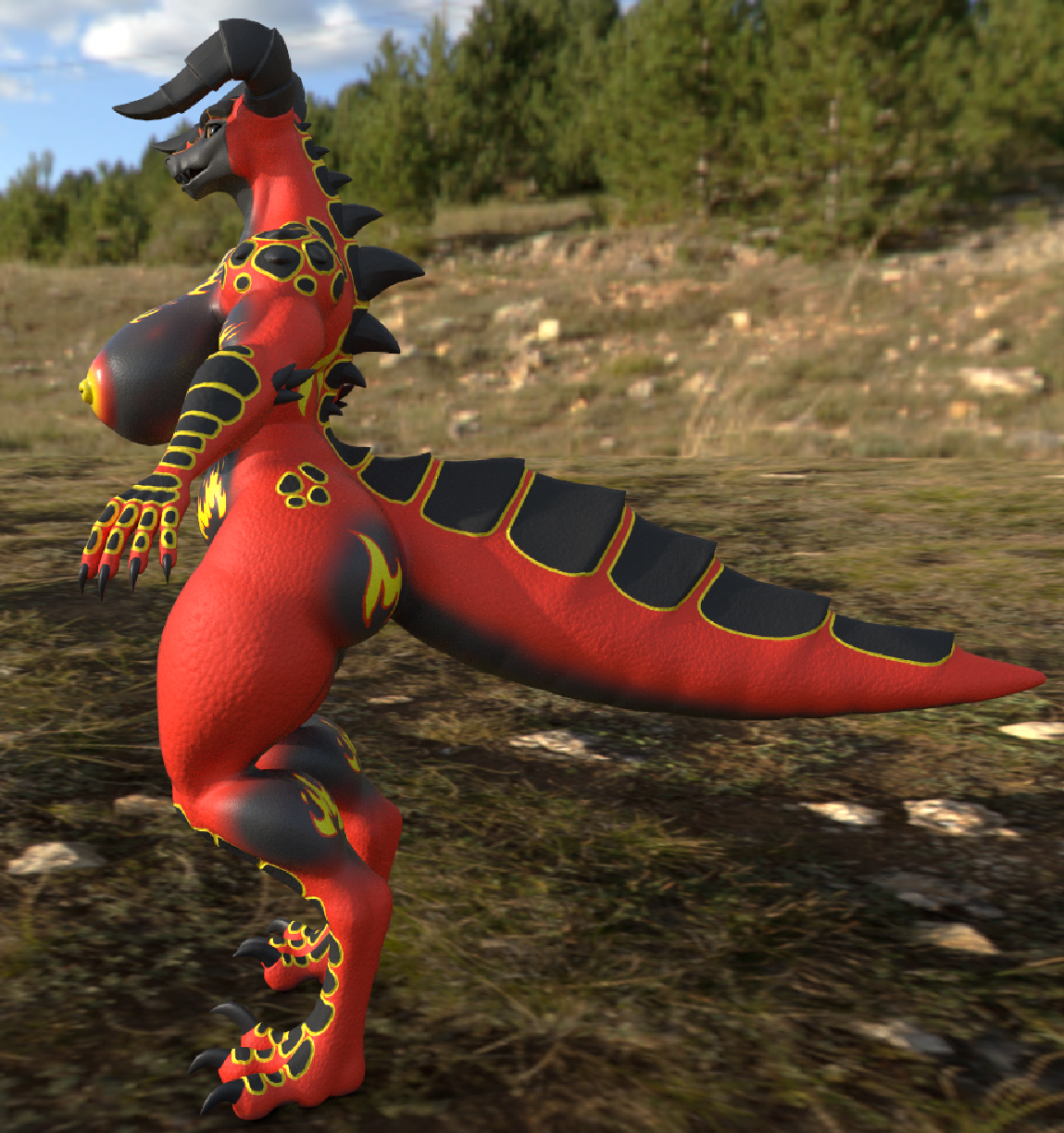 Magma Deathclaw (TEXTURE ONLY)