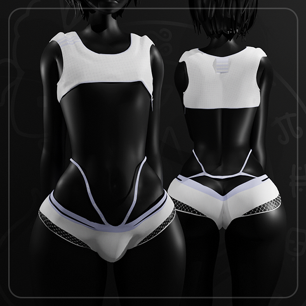 Gentle Femboy set Top + Undies