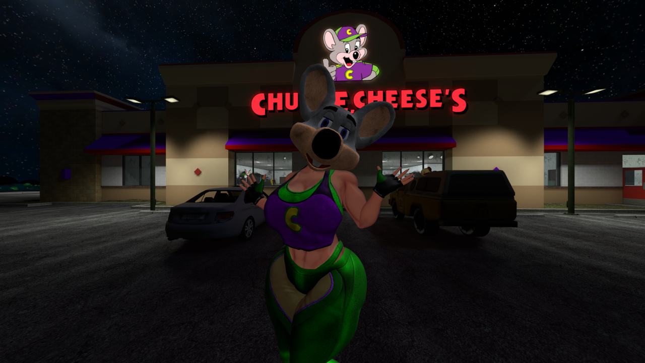 Chucky Cheese Mascot Head