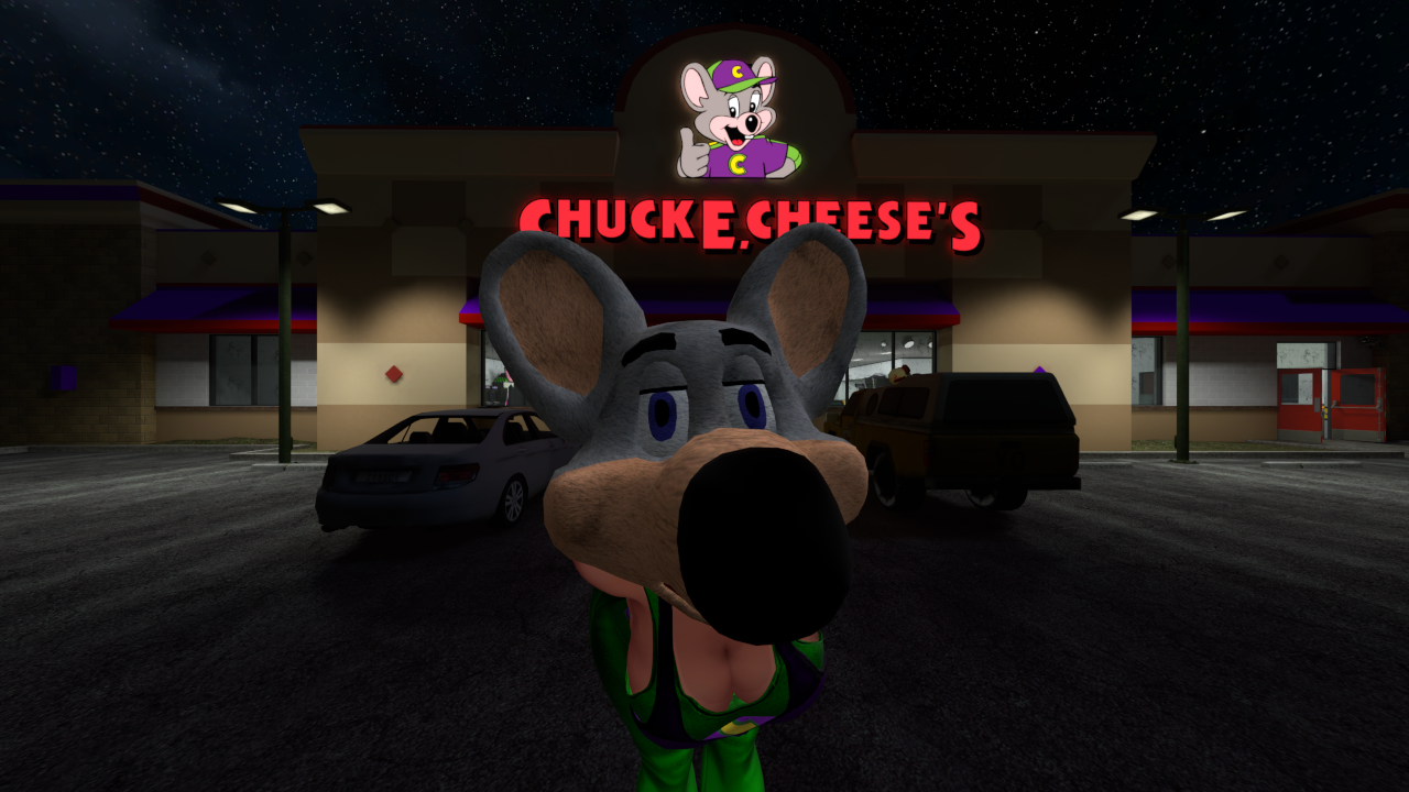 Chucky Cheese Mascot Head