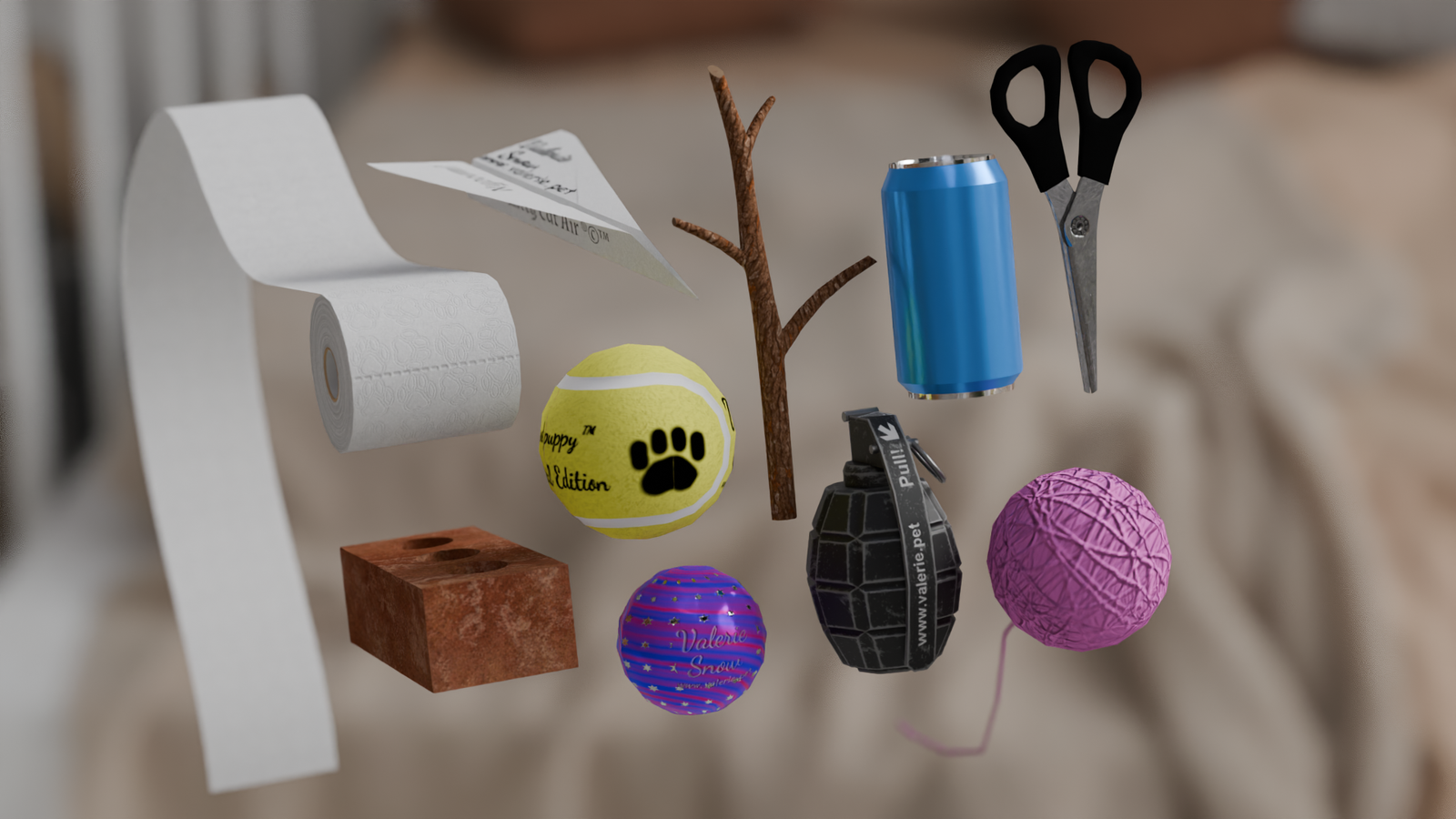Throw & Fetch System + Assets For VRChat + Halloween Toilet Paper ;3