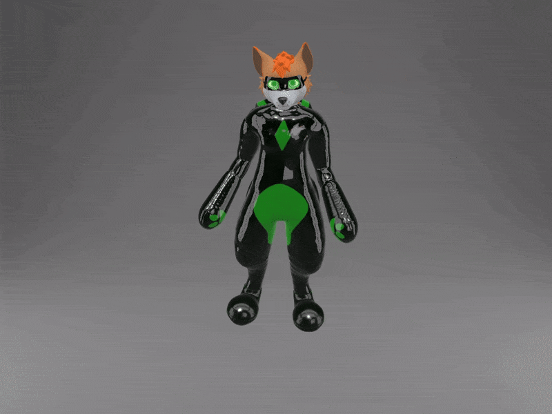 Taenine - Squeaky Canine Avatar (VRChat)