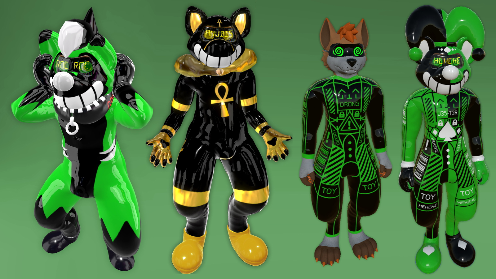 Taenine - Squeaky Canine Avatar (VRChat)