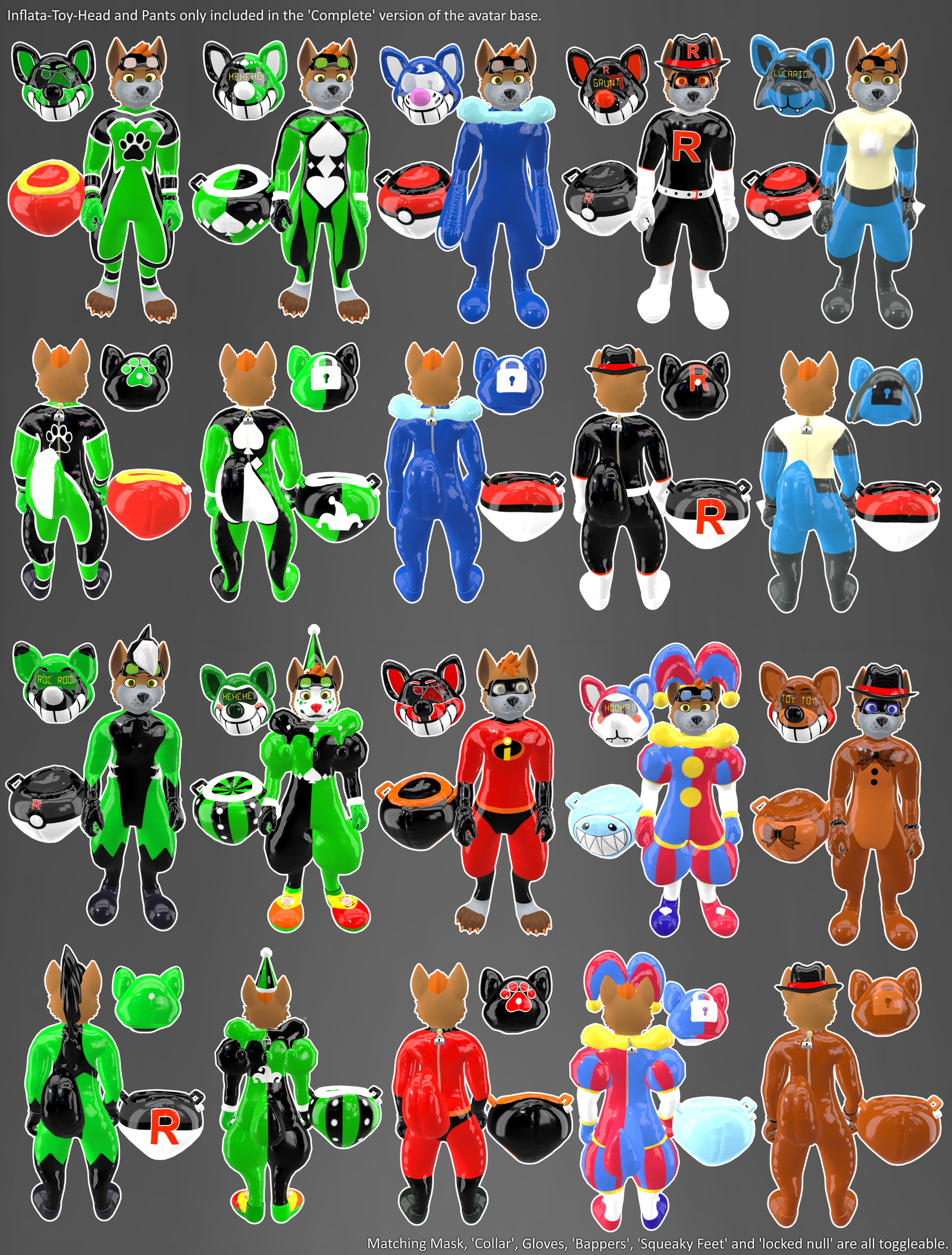 Taenine - Squeaky Canine Avatar (VRChat)
