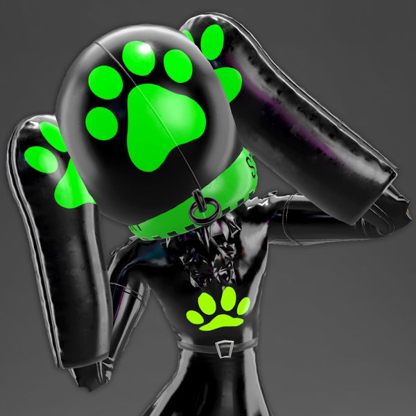 Inflatable Ball Hood - 3D Model For VR (VRChat VRCFury)