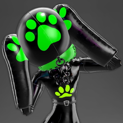 Inflatable Ball Hood - 3D Model For VR (VRChat VRCFury)