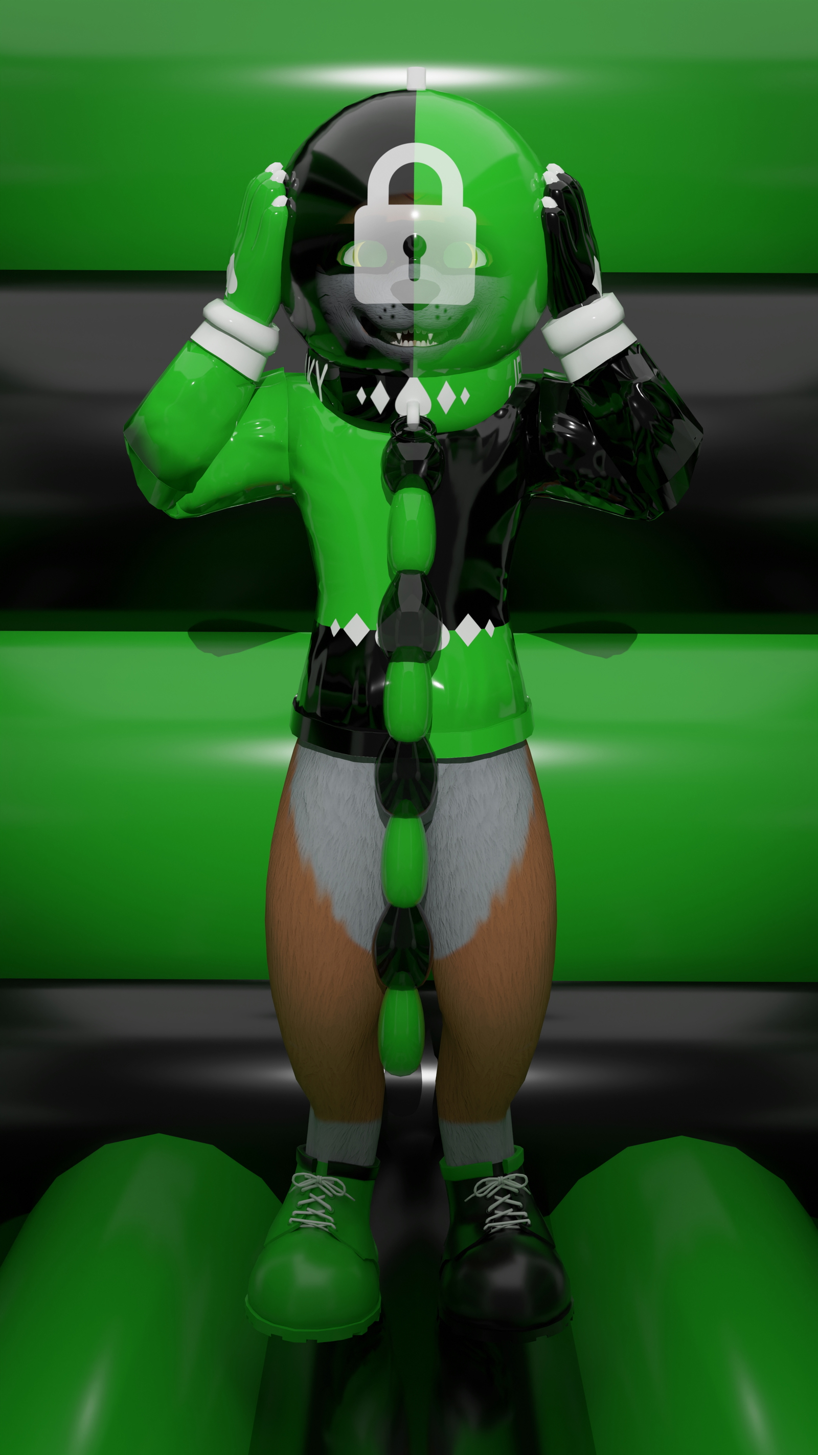 Inflatable Ball Hood - 3D Model For VR (VRChat VRCFury)
