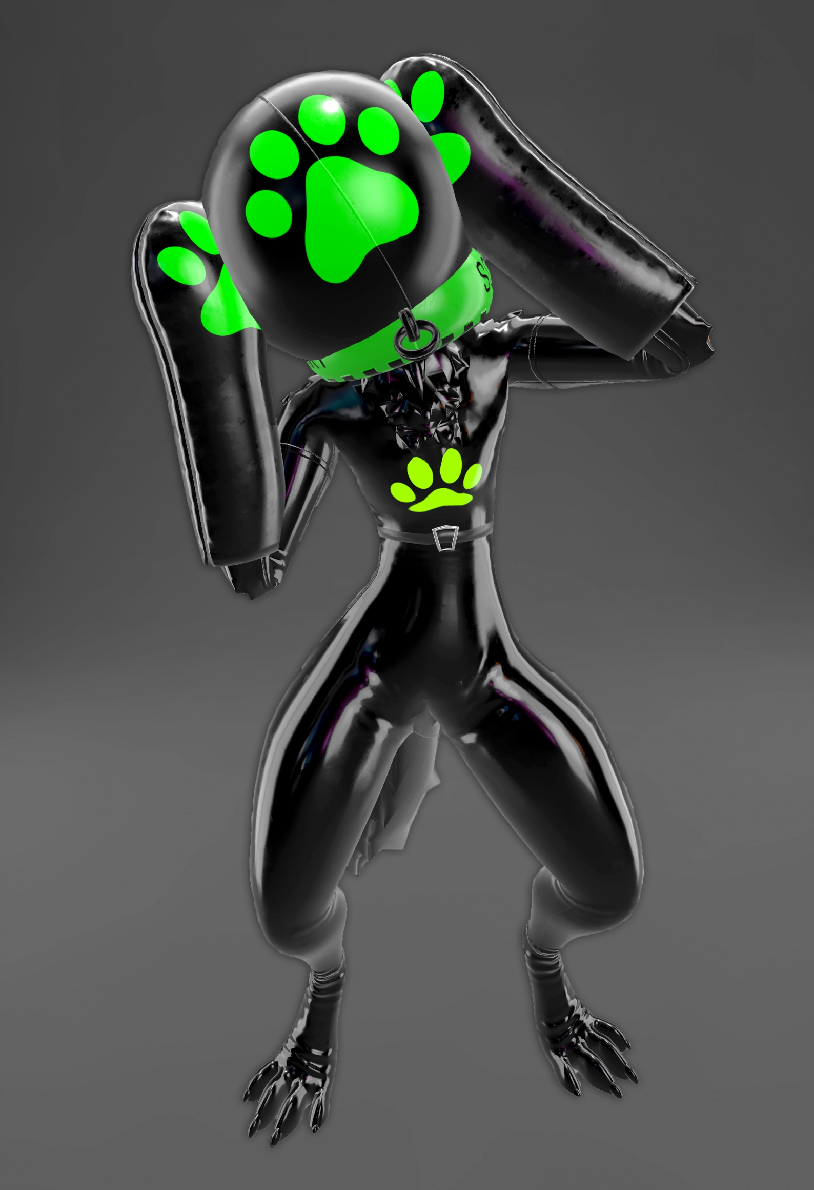 Inflatable Ball Hood - 3D Model For VR (VRChat VRCFury)