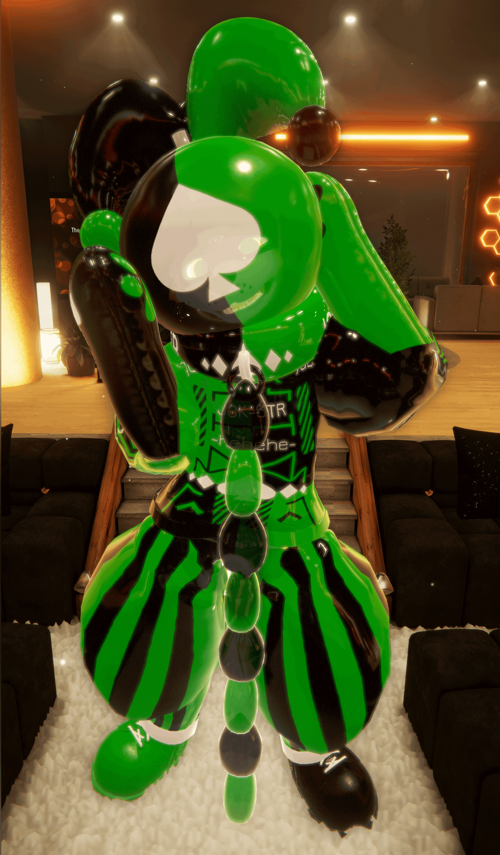 Inflatable Ball Hood - 3D Model For VR (VRChat VRCFury)