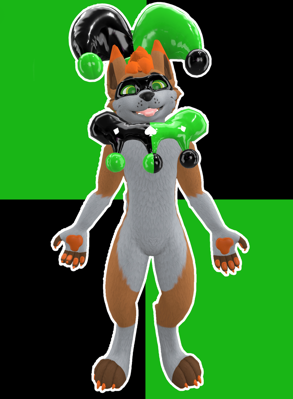 Inflatable Jester Crown/Hat and Collar Pack!