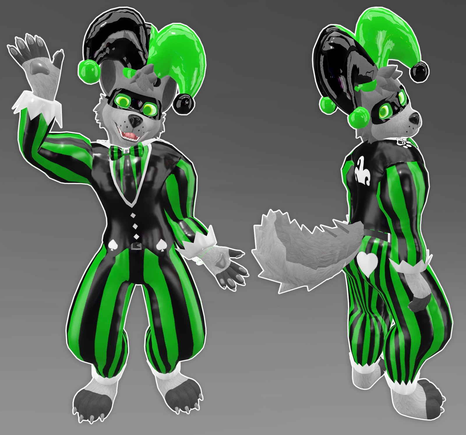 Taenine Clothing Pack - (Fancy Suit, Maid Outfit, Muzzle, Socks)