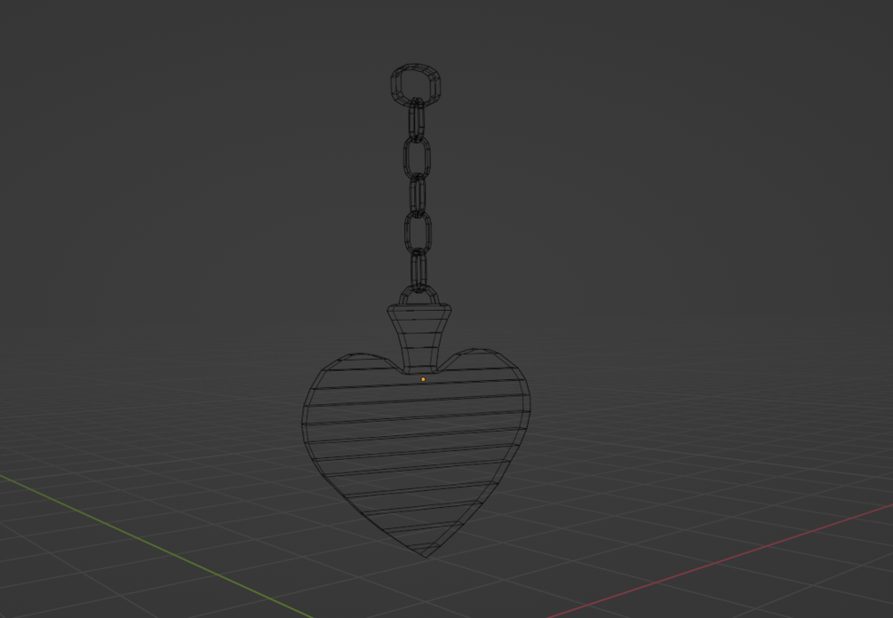 Spade Hanger or Earring (Fully Rigged)