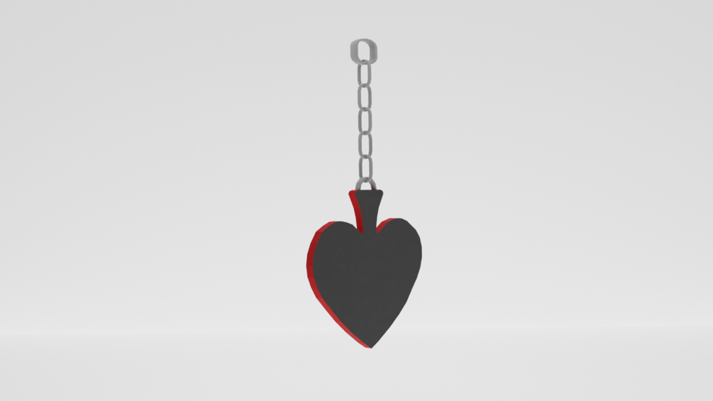 Spade Hanger or Earring (Fully Rigged)