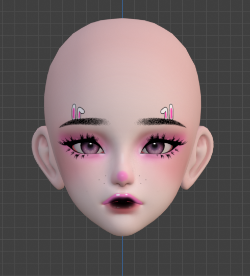Blush Bunny - Amelia head texture