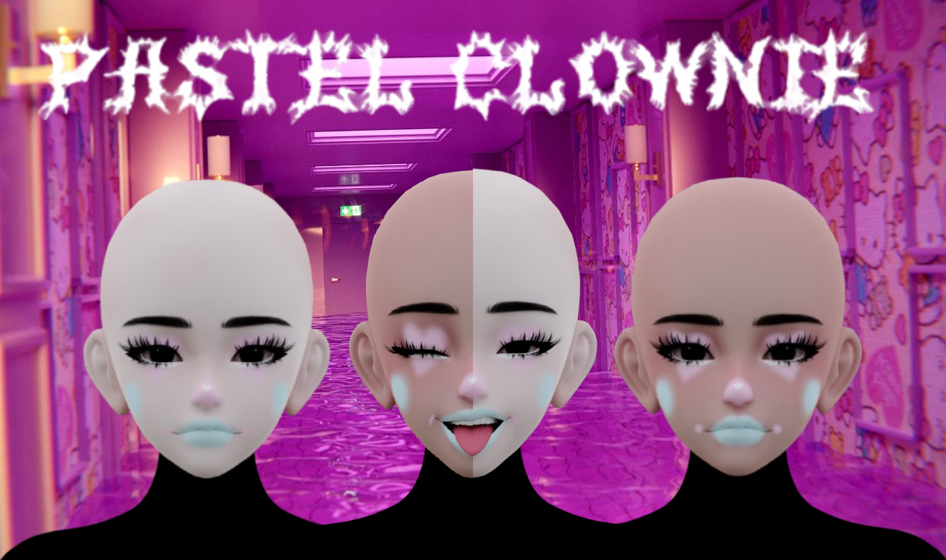 Pastel clownie - Amelia Head Texture