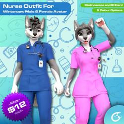 Nurse Outfit For Winterpaw Male & Female | VRChat Clothing