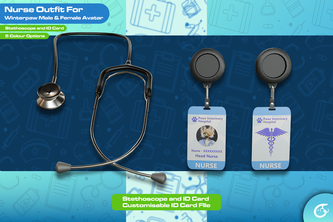 Nurse Outfit For Winterpaw Male & Female | VRChat Clothing