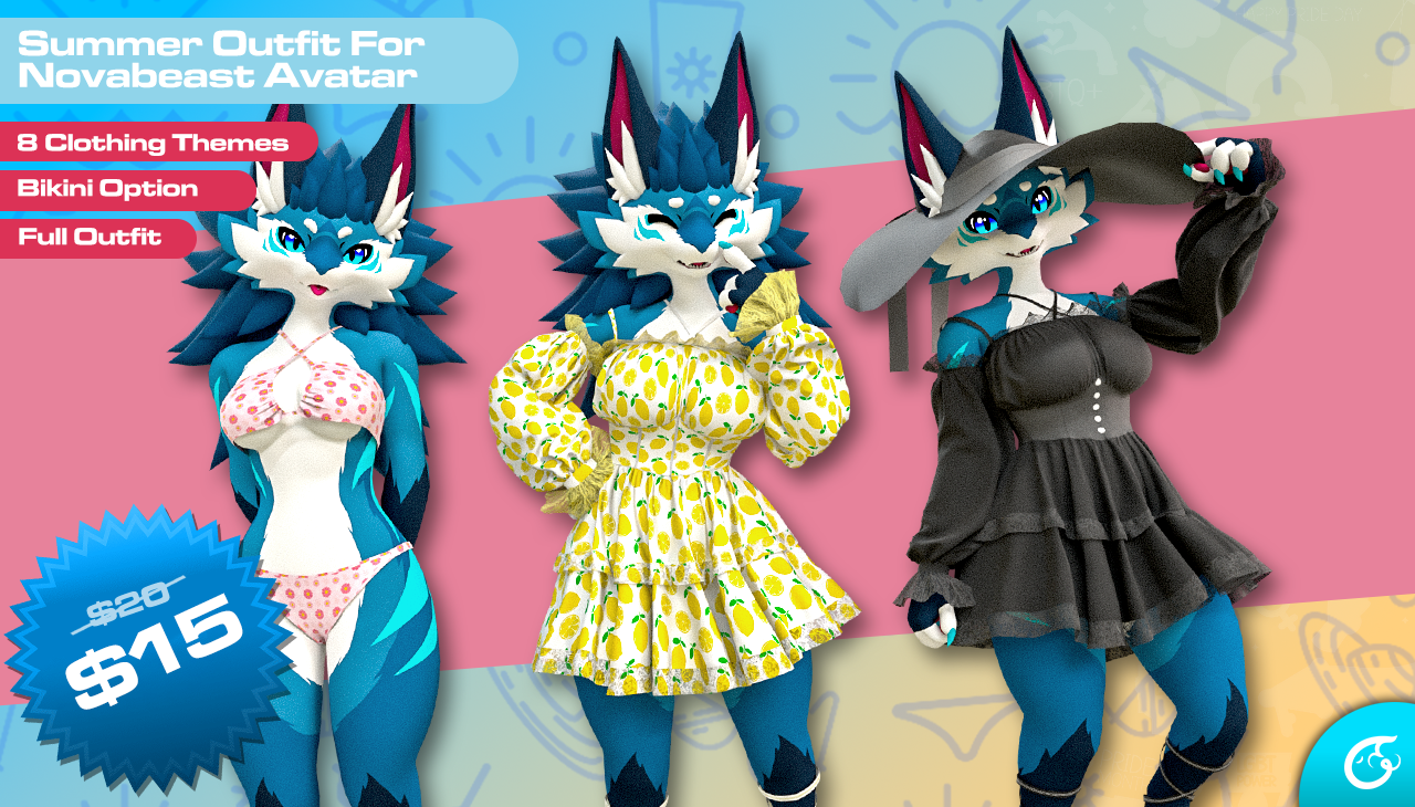Summer Outfit For Novabeast | VRChat Clothing