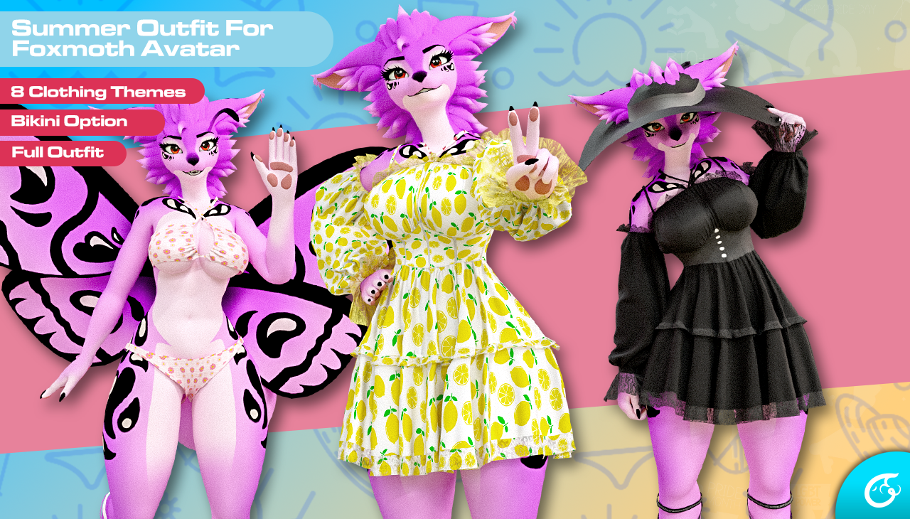 Summer Outfit For Foxmoth | VRChat Clothing