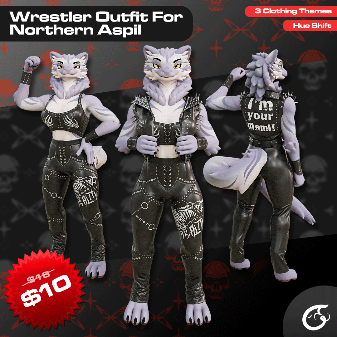 Wrestler Outfit For Northern Aspil Avatar | VRChat Clothing