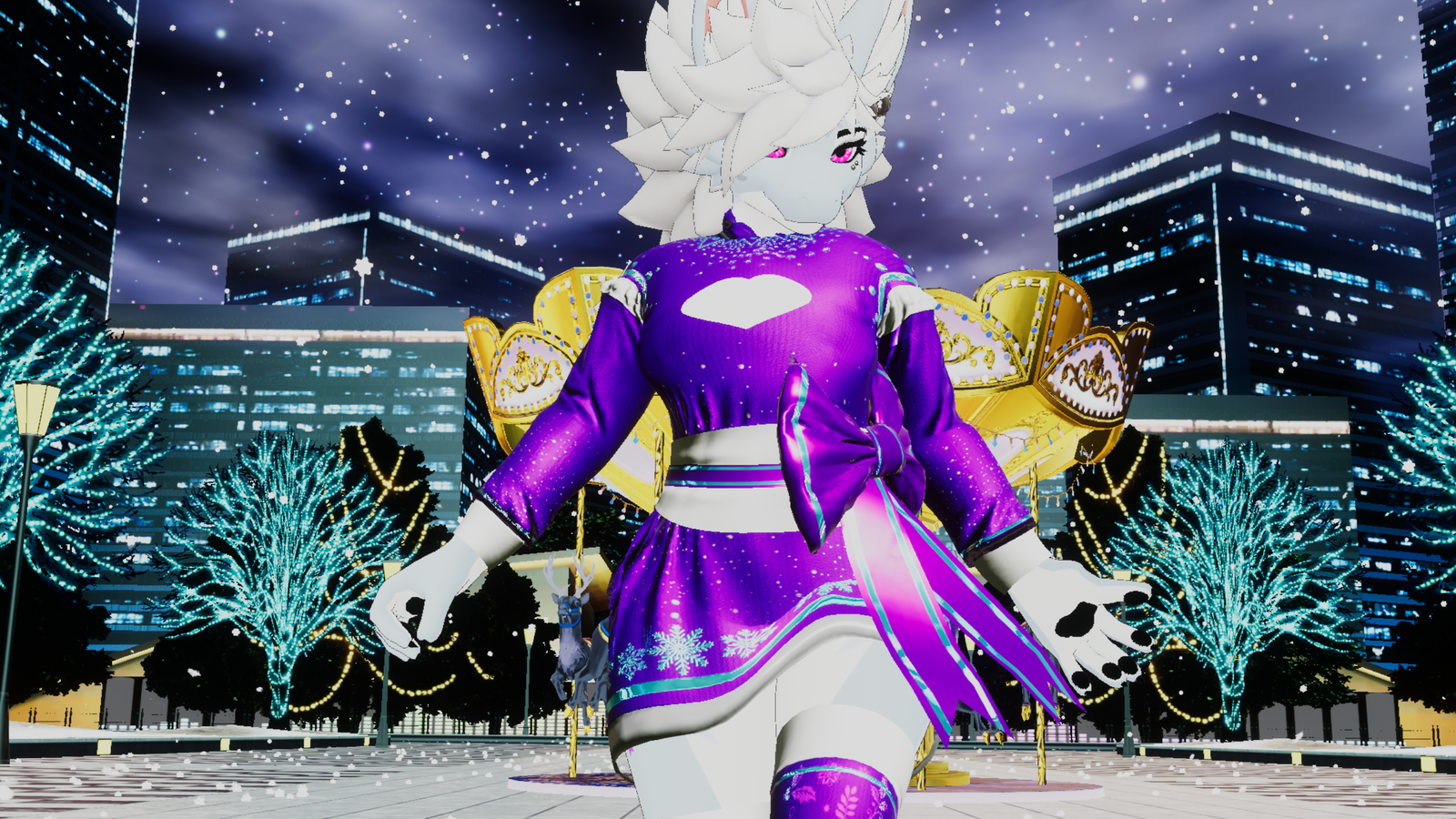 Christmas New Year Party Outfit For Ashbeast | VRChat Clothing