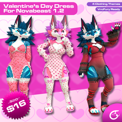 Valentine’s Day Dress For Novabeast 1.2 | VRChat Clothing