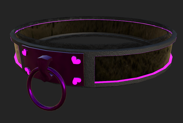 Pink Heart Collar