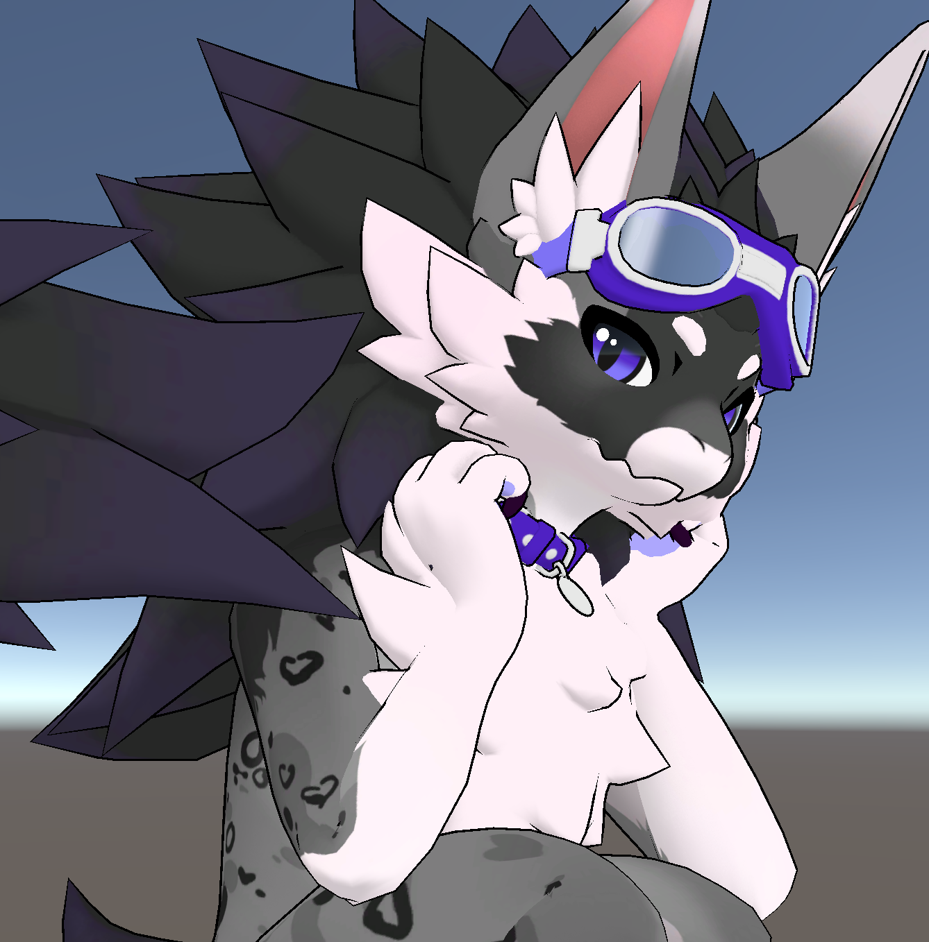 Grey Heart Spots (Novabeast v1.2 Retexture)