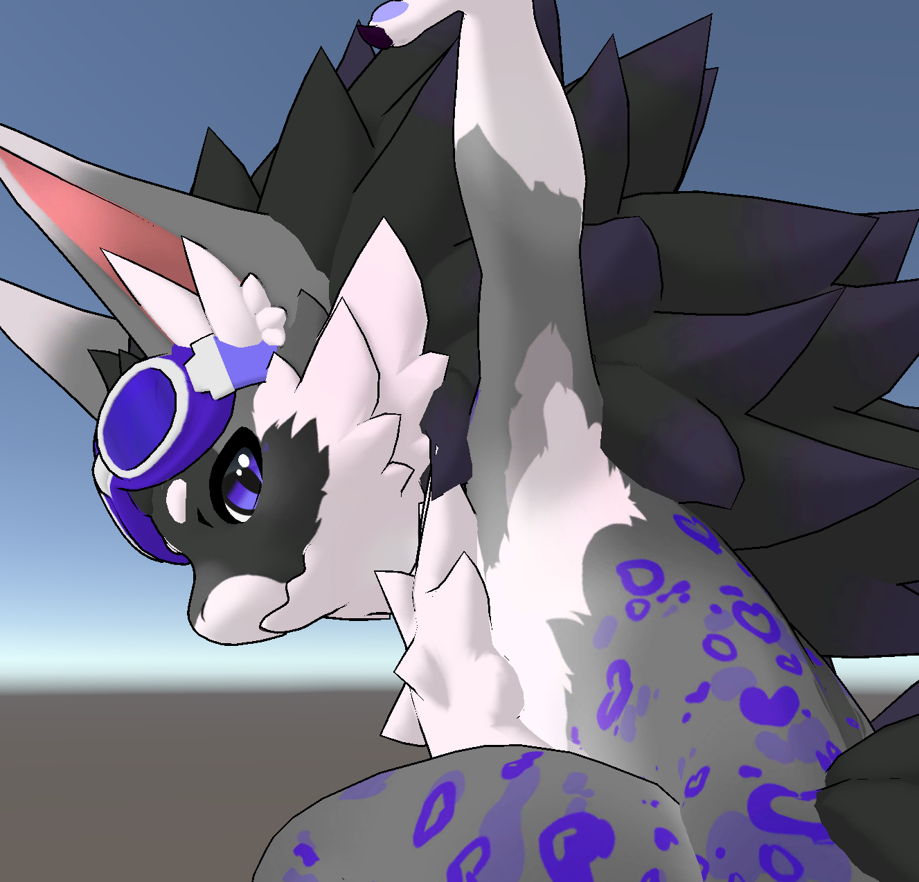 Grey Heart Spots (Novabeast v1.2 Retexture)