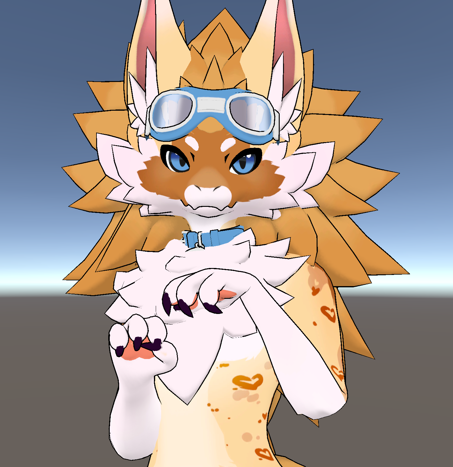 Yellow Heart Spots (Novabeast v1.2 Retexture)