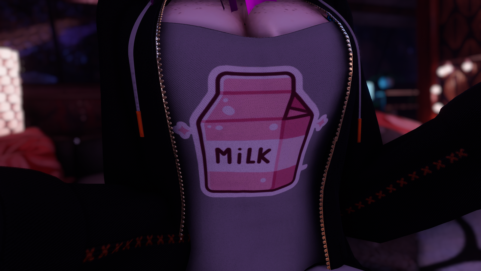 Pink Milk Decal – Cute & Aesthetic VRChat Sticker