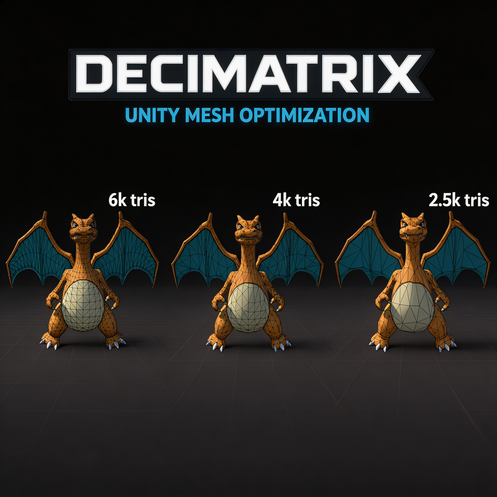 Decimatrix - High-quality mesh optimization tool for Unity