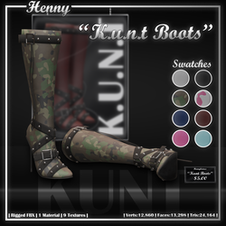 ☆ K.U.N.T Boots | By: Henny ☆