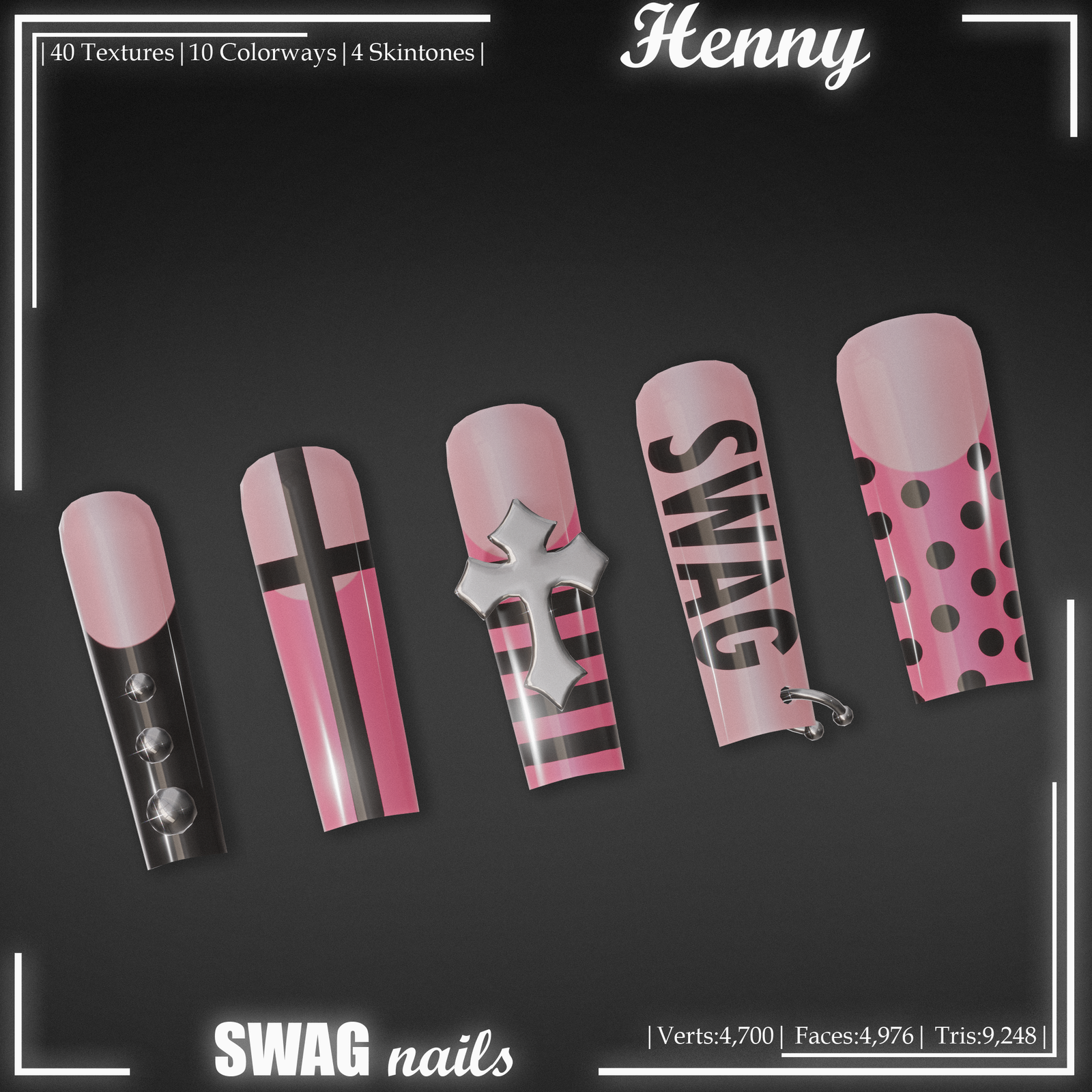 ⊹₊SWAG Nails | By: Henny₊⊹