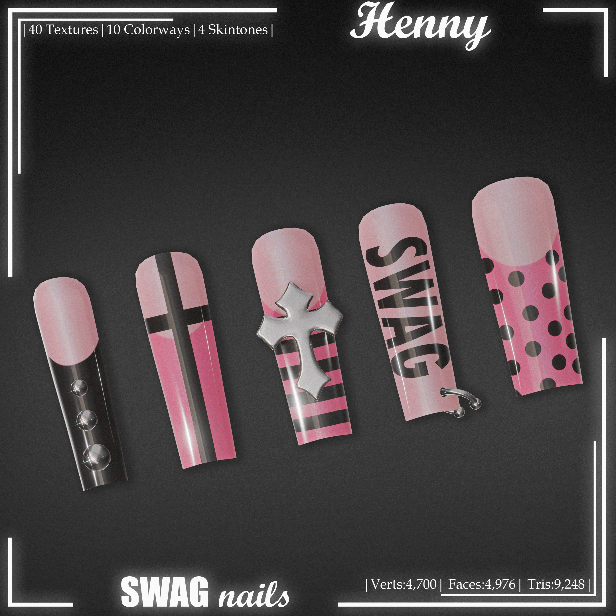 ⊹₊SWAG Nails | By: Henny₊⊹