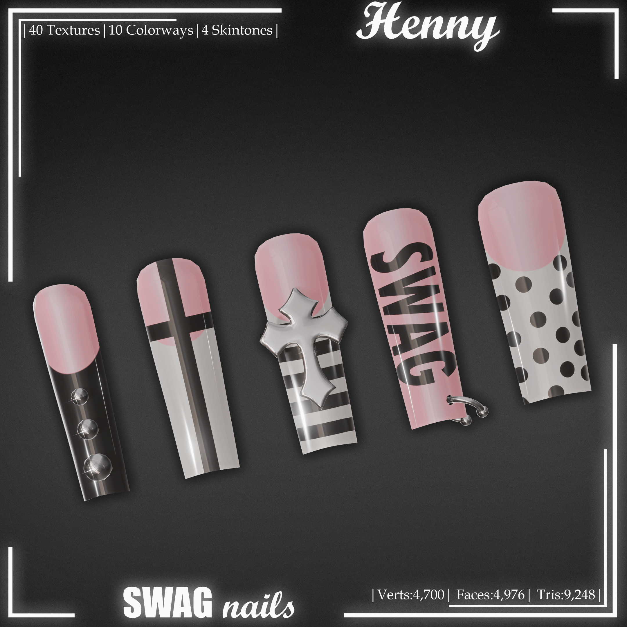 ⊹₊SWAG Nails | By: Henny₊⊹