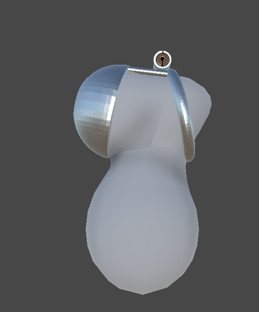 Sheath chastity cage asset