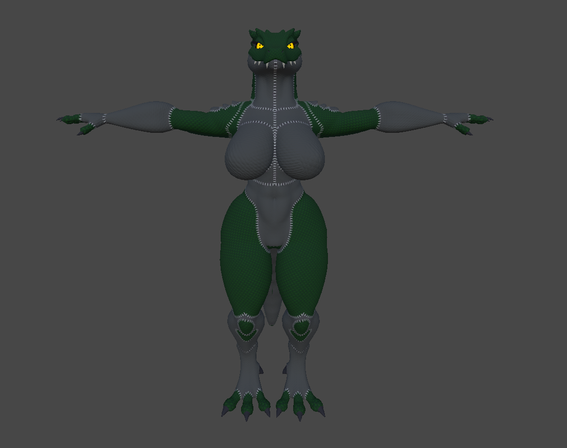 Kroxigoe plushified texture