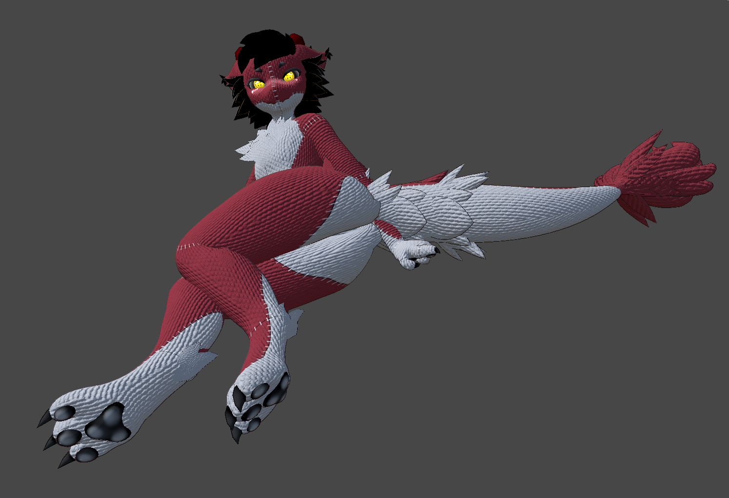 Plushified Delphy kobold