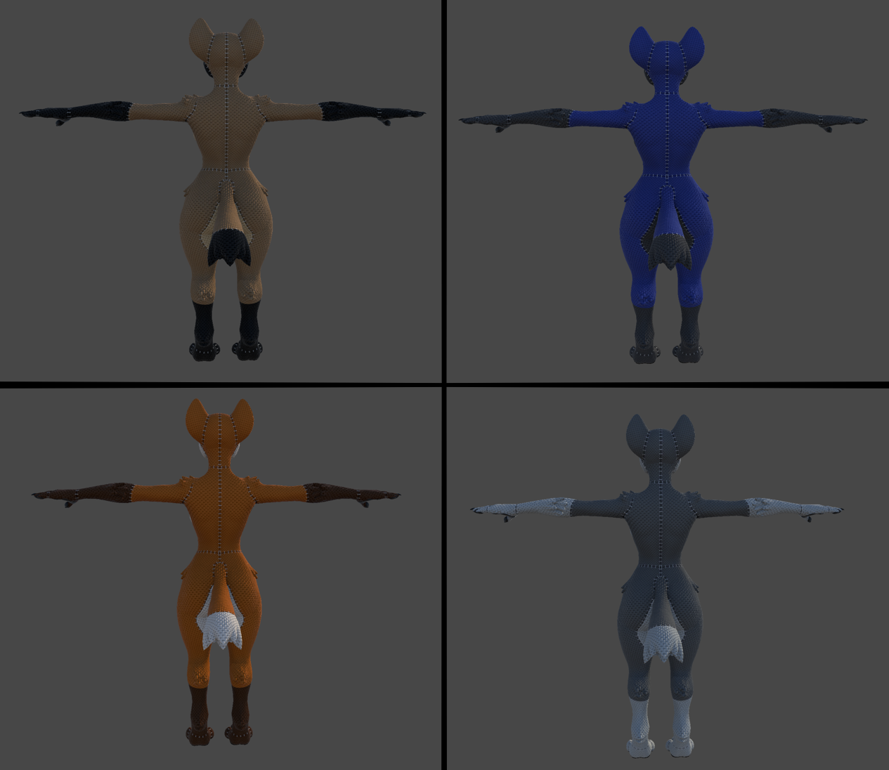 plushie Hyenid texture set