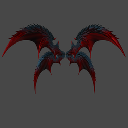 Demon Wings / 3D Model / Vrchat