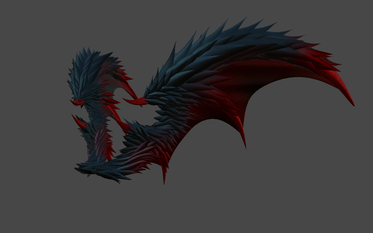 Demon Wings / 3D Model / Vrchat