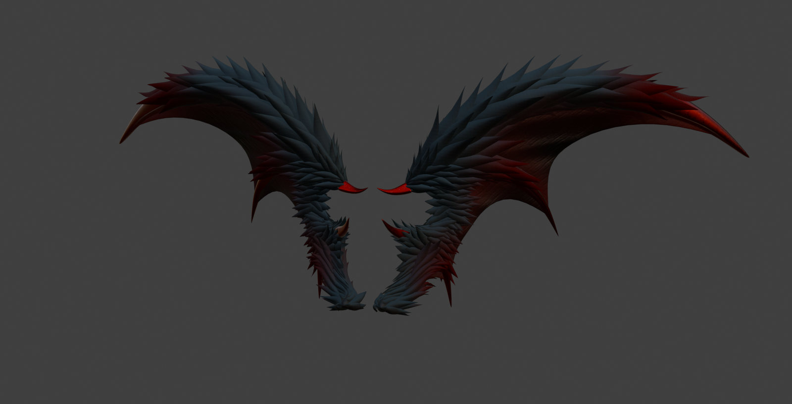 Demon Wings / 3D Model / Vrchat