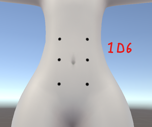 Mayu Tummy Dots w/ piercings