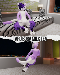 Taro Boba Milk Tea - Mayu Texture