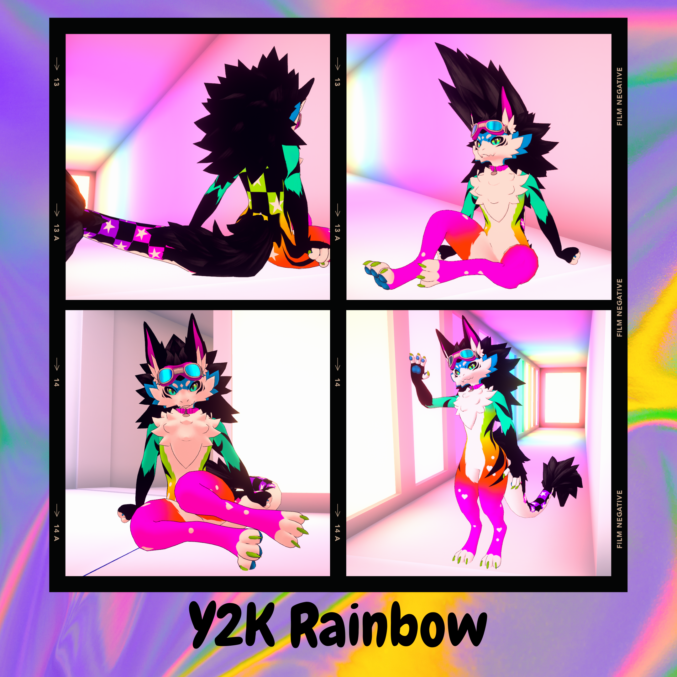 Y2K Rainbow - Novabeast Texture PNGs
